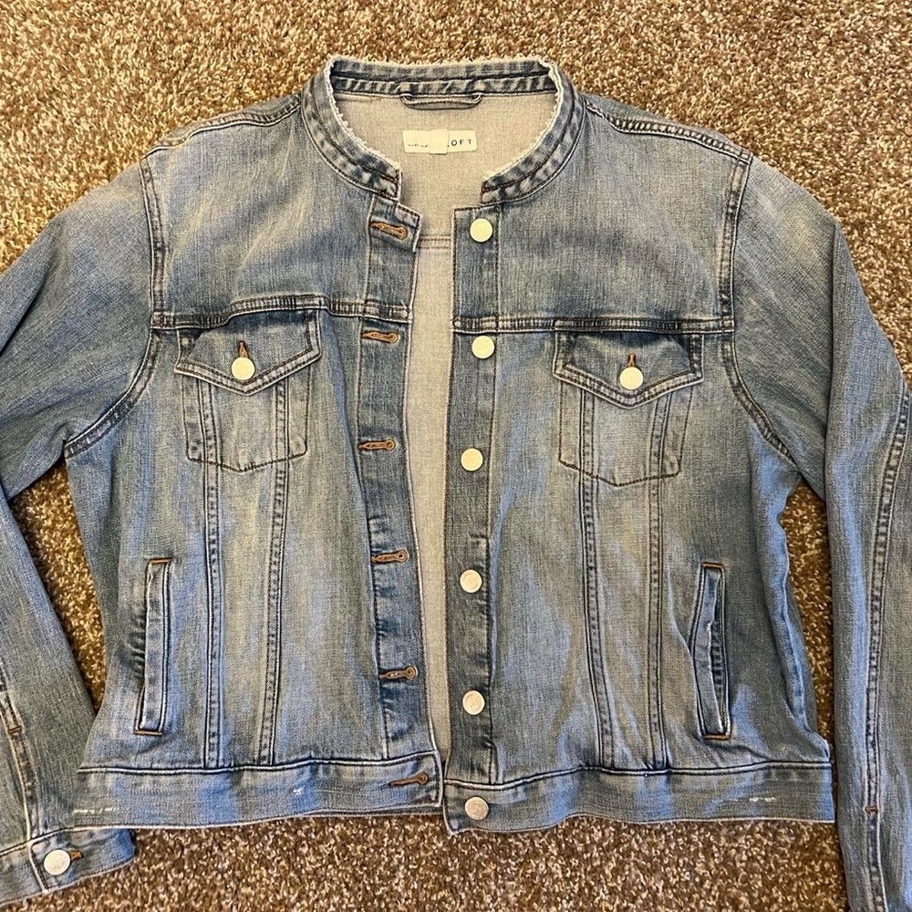 LOFT Light Blue Jean Jacket